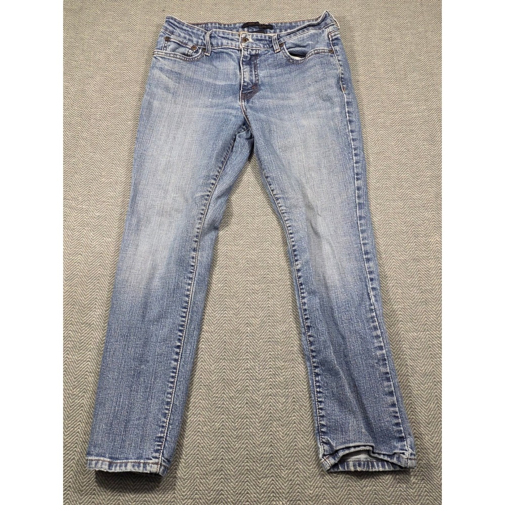 Levis Mid Rise Skinny Jeans Womens 12M‎ Blue Light Wash Stretch Denim Pants